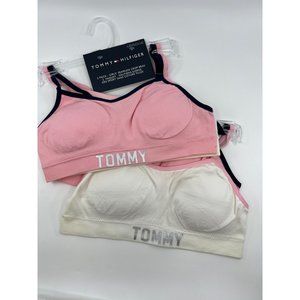 NWT Girl’s Tommy Hilfiger Seamless Crop Bras Set of 2 Size Large 12/14